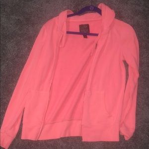 Coral pink “full tilt” brand jogger hoodie